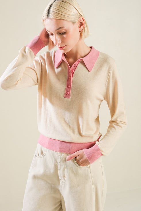 hidden-reflections-sweater-polo-top Flying Tomato-Sophia's Style-4